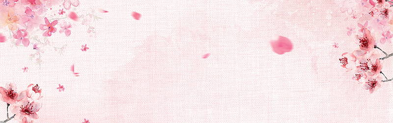 粉色花朵banner