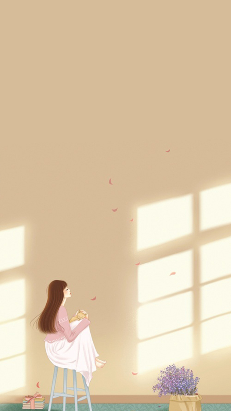 简约文艺唯美女生节h5图