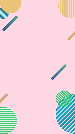 圆形团购优惠创意粉色H5背景素材