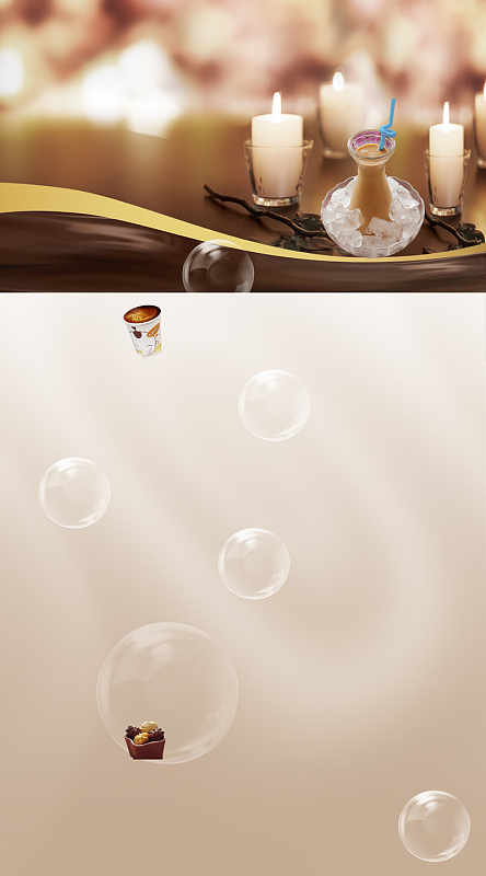 奶茶菜单背景素材