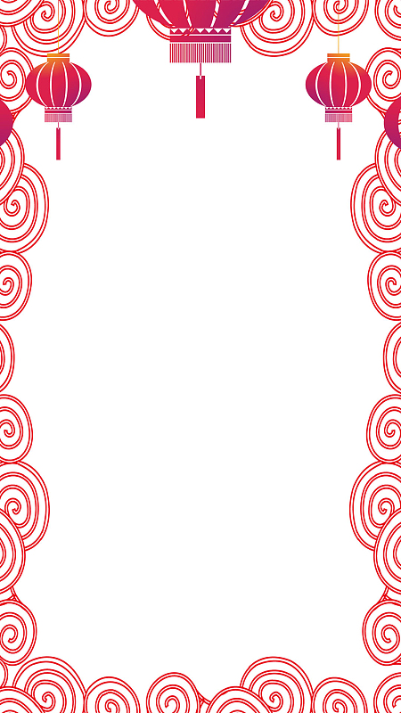 简约鸡年新春贺岁psd分层H5背景