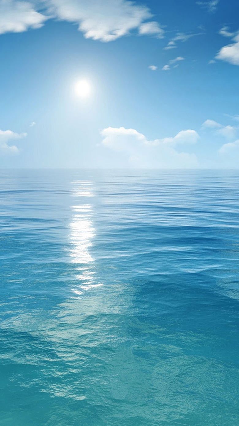 海平面上的太阳H5素材