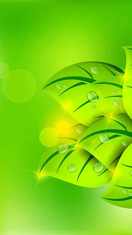 绿叶h5背景