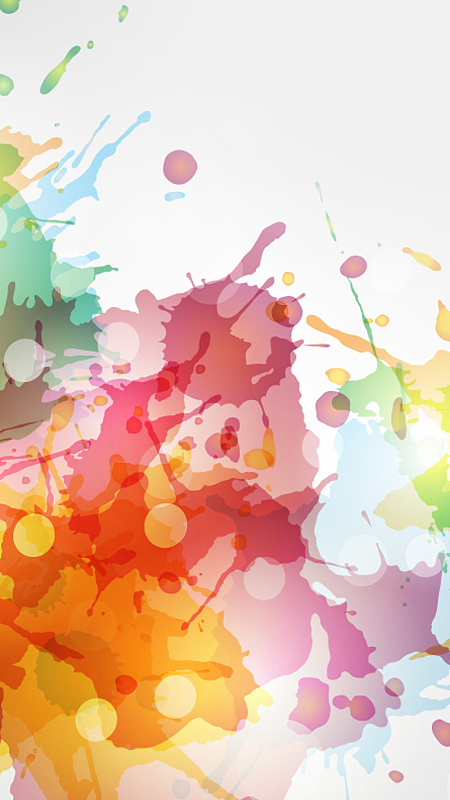 彩色手绘颜料h5背景
