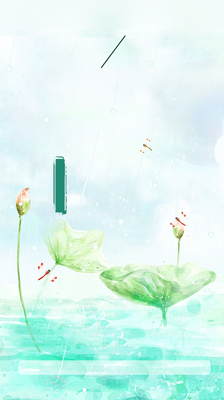 夏季清凉海报背景psdjpg谷雨淘宝促销背景素材psdjpg初夏新品促销海报