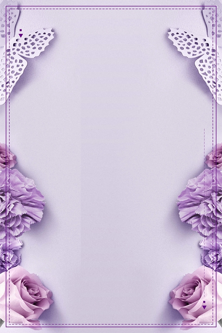 紫色唯美简约婚纱摄影海报背景