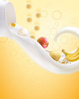 牛奶海报背景素材