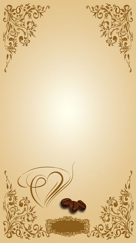 咖啡棕色古典华贵纹路质感h5背景
