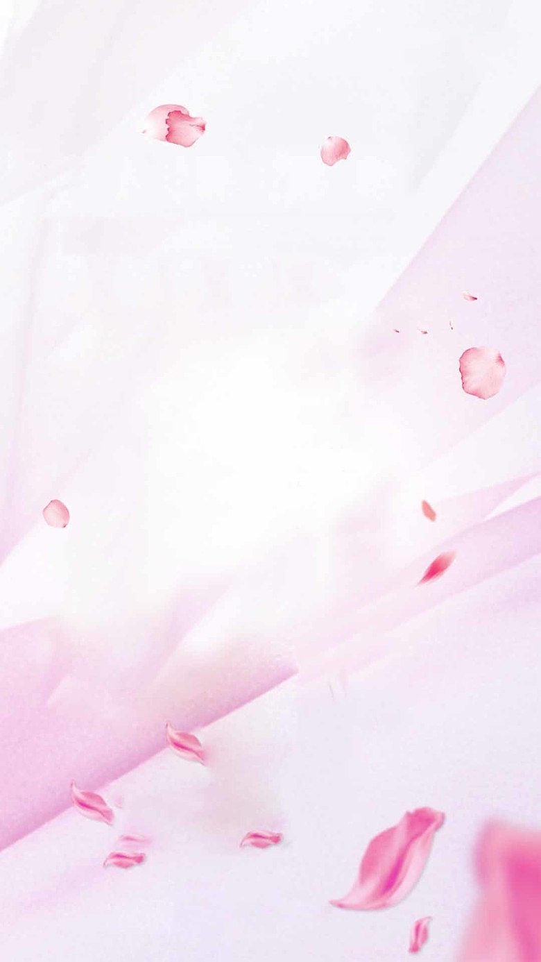 粉色花瓣女性药品H5背景素材