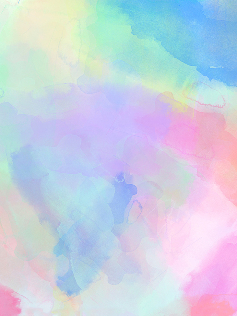 梦幻彩色水彩淡彩背景