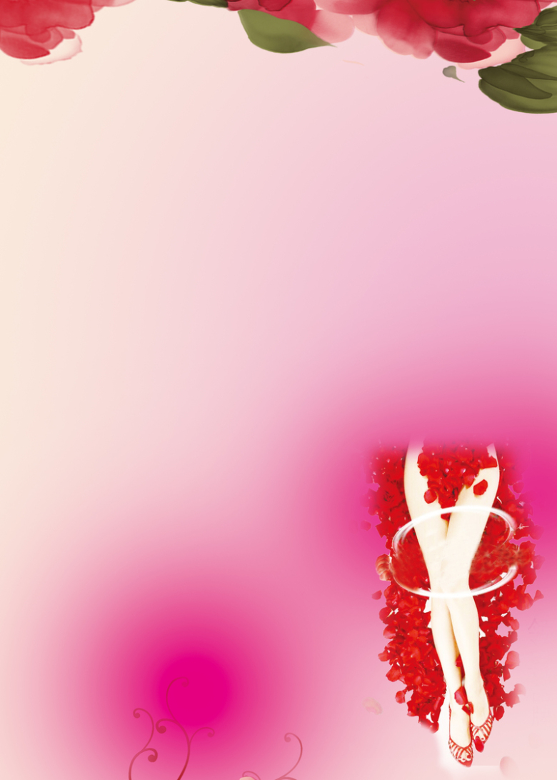 女性护理产品海报背景素材