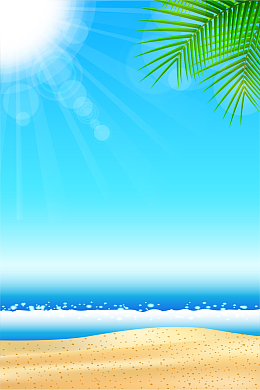 夏日海滨海报背景