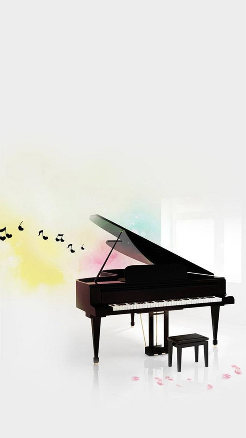 钢琴唯美壁纸竖屏图片