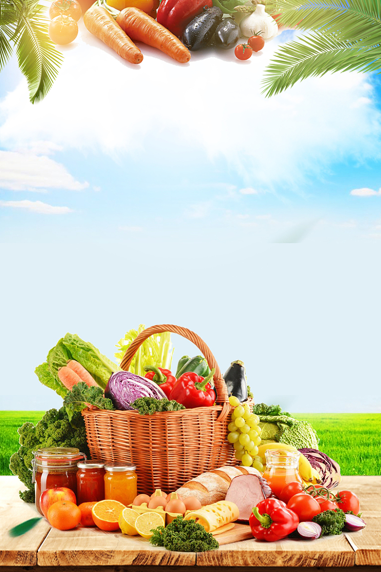 生鲜蔬菜促销海报