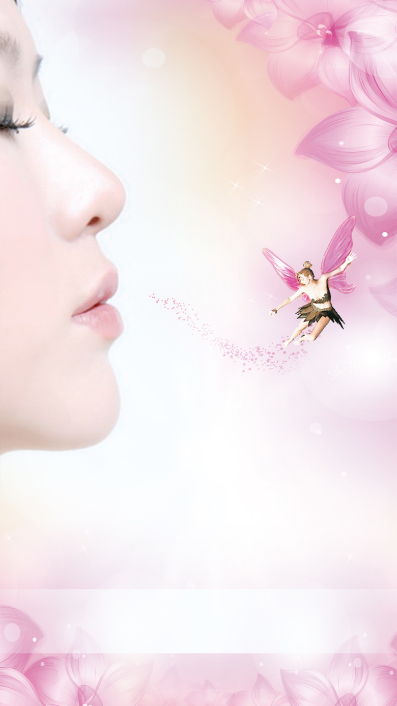 香水美肤促销psd分层h5背景素材