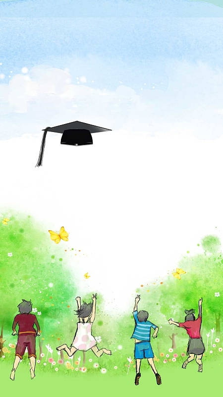 毕业晚会小清新高考h5背景素材