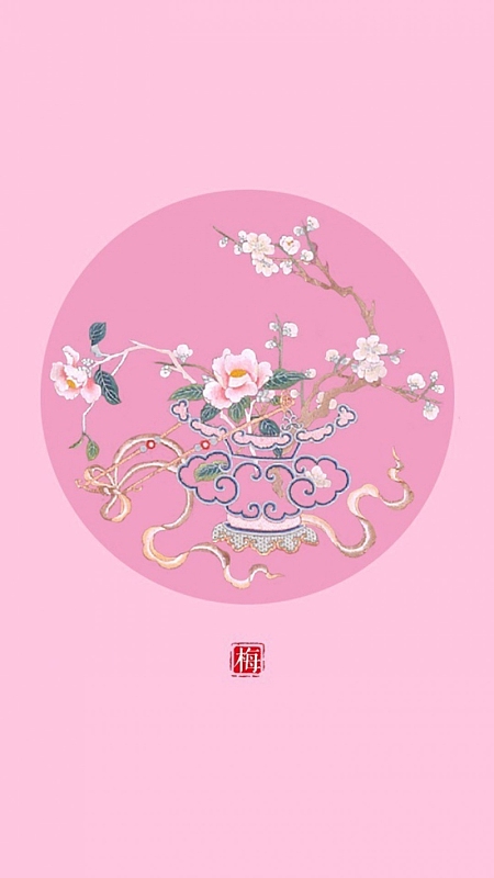 简约花卉H5背景