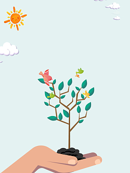植树节环保公益海报背景素材