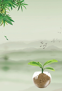 文化标语展板背景素材