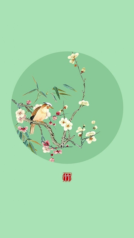 简约花卉H5背景