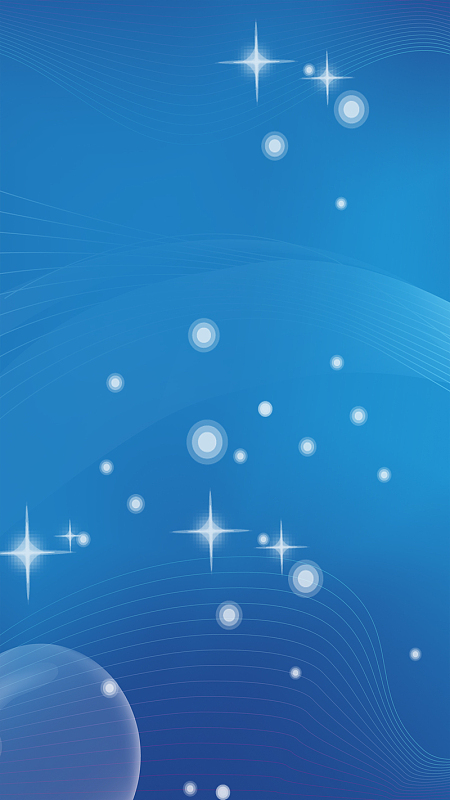 简约蓝底发光星星psd分层h5背景素材