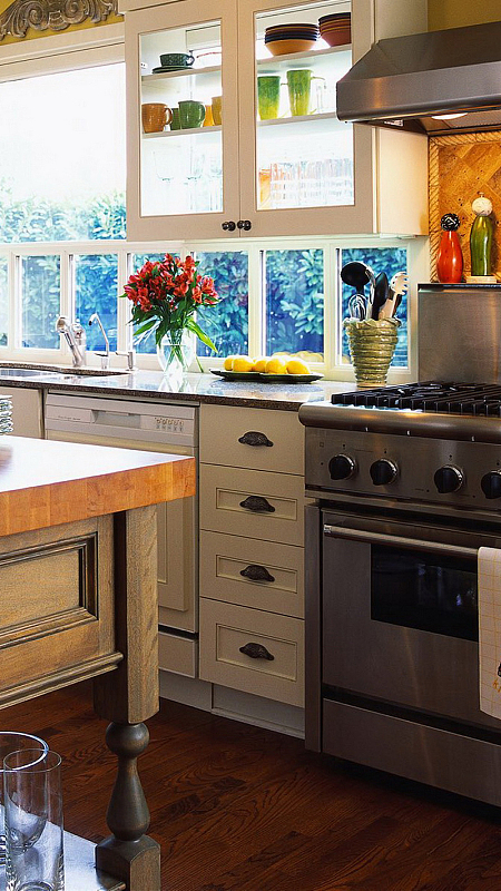 厨房欧式复古简约h5背景素材