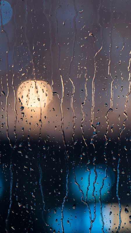 简约朦胧水珠夜景手机端h5背景