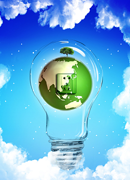 创意清新低碳节能公益海报背景素材