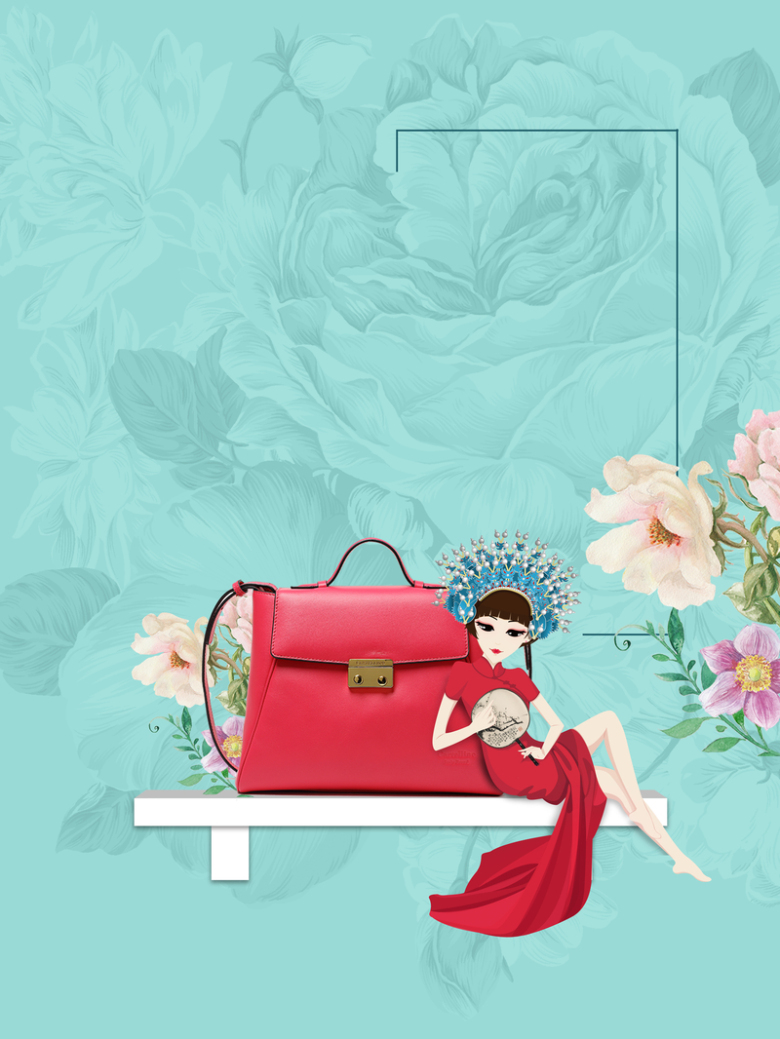 包包特卖背景素材