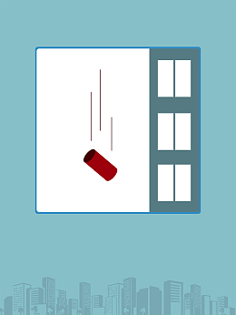 温馨提示请勿高空抛物海报背景素材