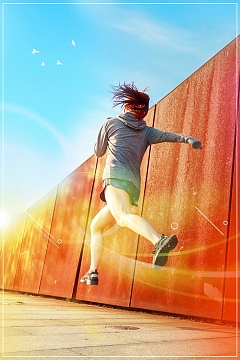 追梦梦想跑步前进psd素材