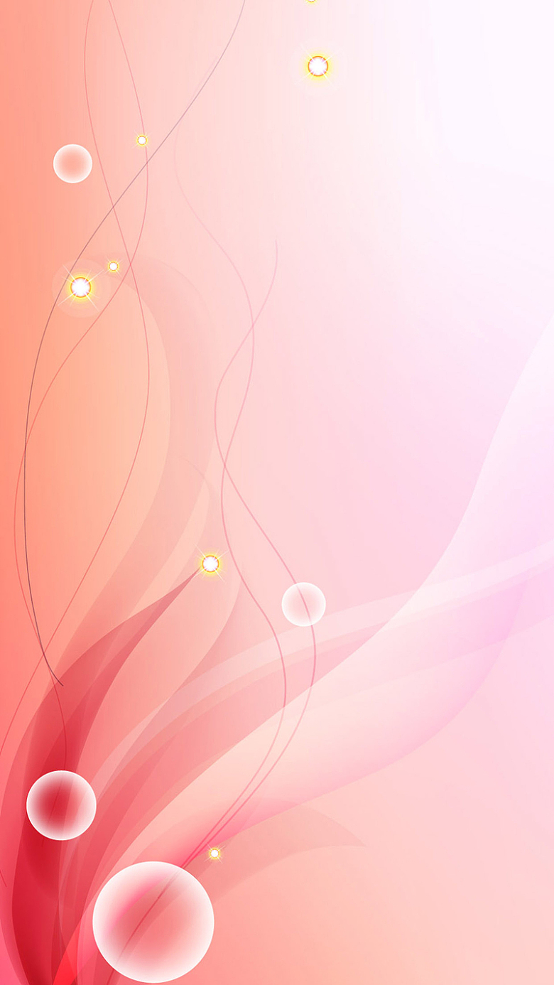 唯美粉色气泡H5背景素材