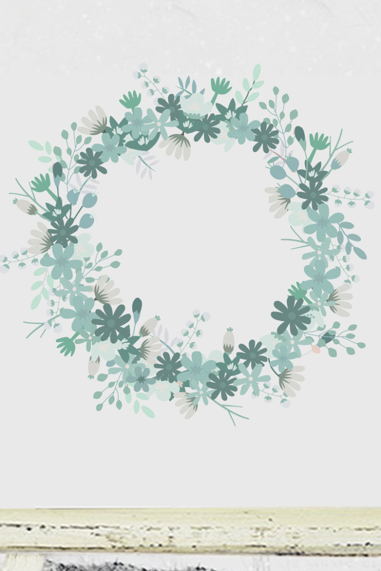 清新文艺绿色小碎花背景免抠素材免费下载_觅元素51yuansu.com