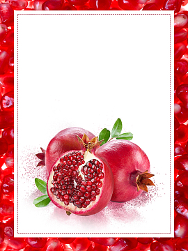 秋季水果新鲜石榴促销海报背景素材