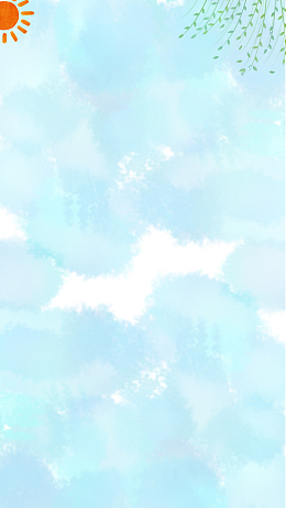 原创风景插画文艺清新简约H5背景素材