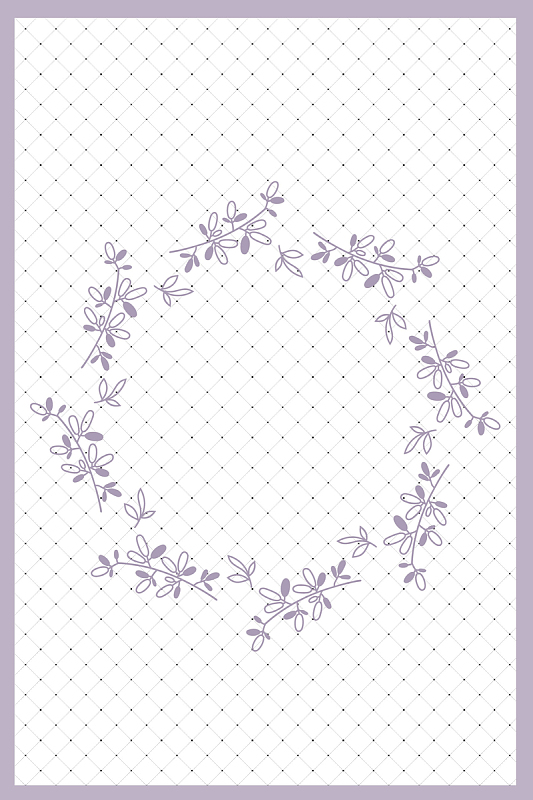 矢量简约手绘花环边框背景