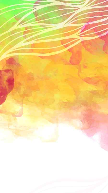 五彩水墨ai分层h5背景素材