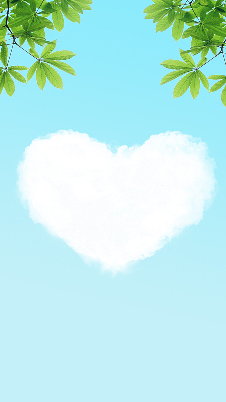 小清新5.20情人节h5分层背景