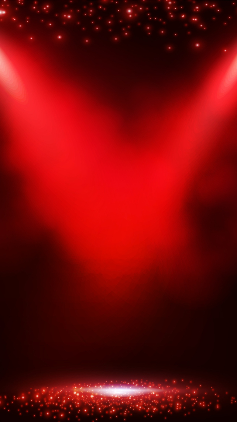 红色粒子光效化妆品h5背景素材