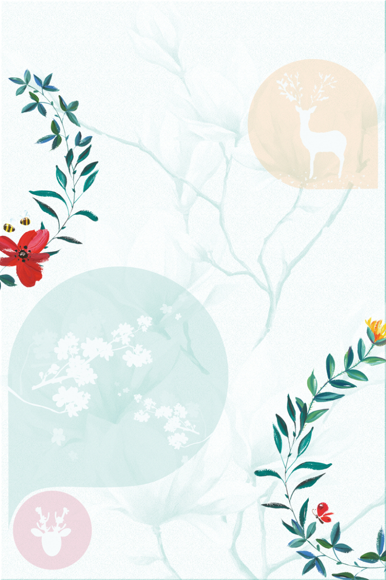 日系清新风格海报背景免抠素材免费下载_觅元素51yuansu.com