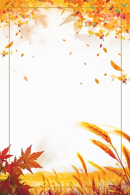 清新二十四节立秋背景模板
