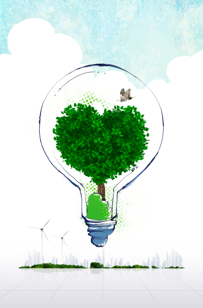 绿色环保低碳清新海报背景免抠素材免费下载_觅元素51yuansu.com