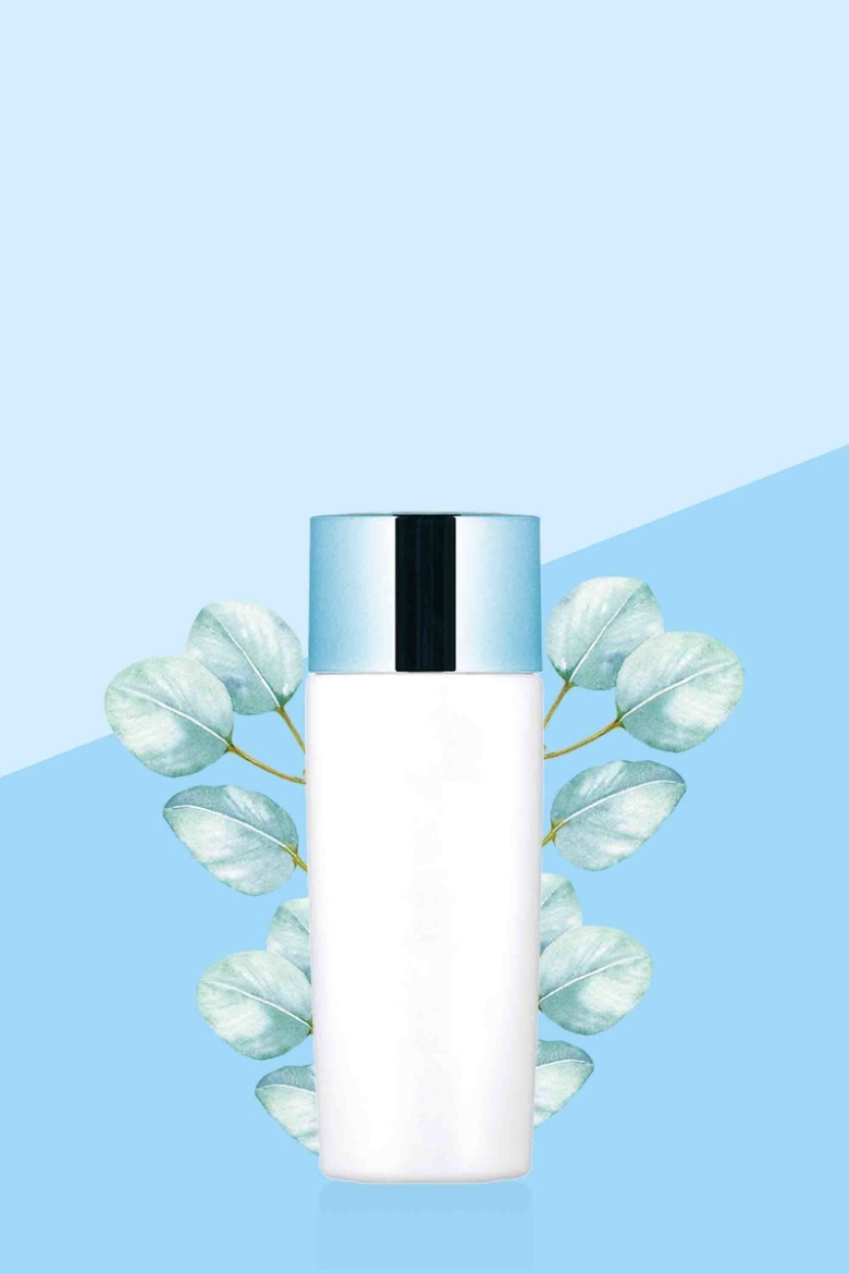 文艺清新防晒霜夏日防晒护肤品海报背景模板