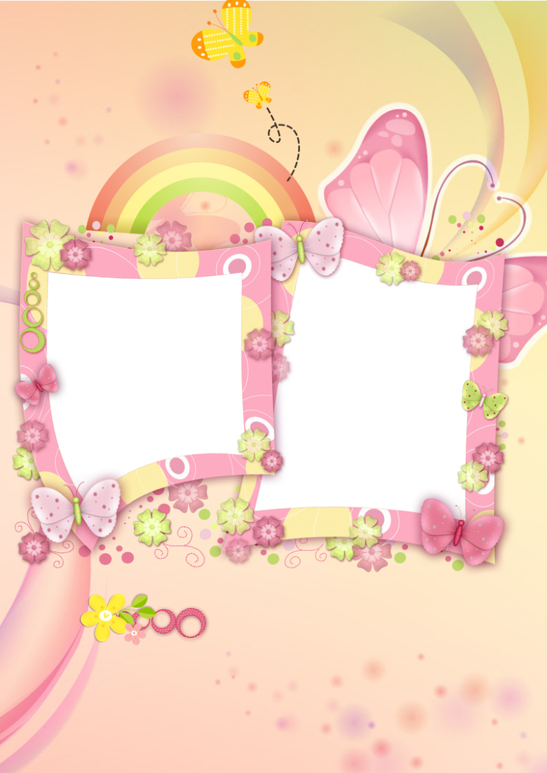 小清新儿童成长档案海报背景素材