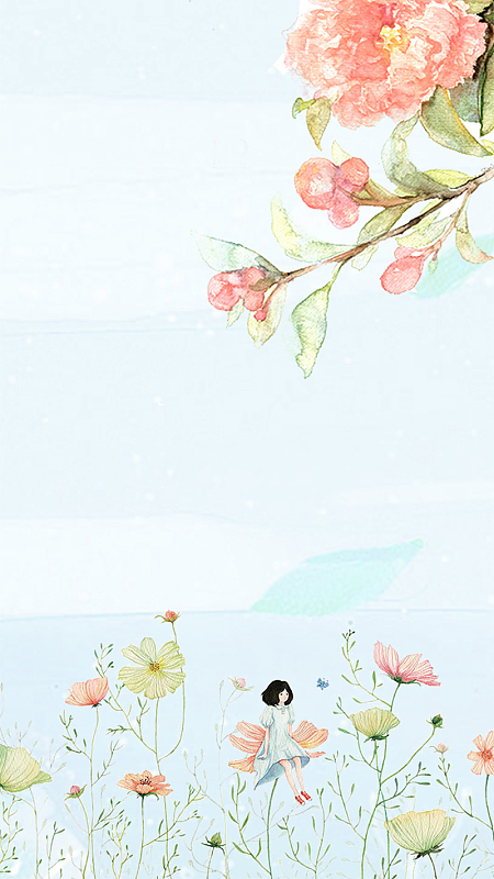 手绘卡通文艺唯美广告设计