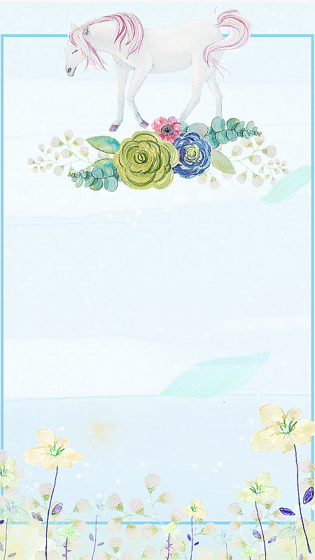 手绘卡通文艺唯美广告设计