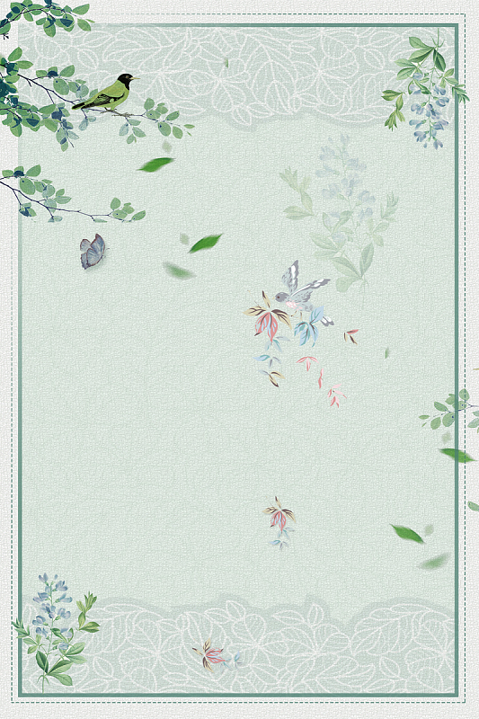 春季绿色植物促销海报