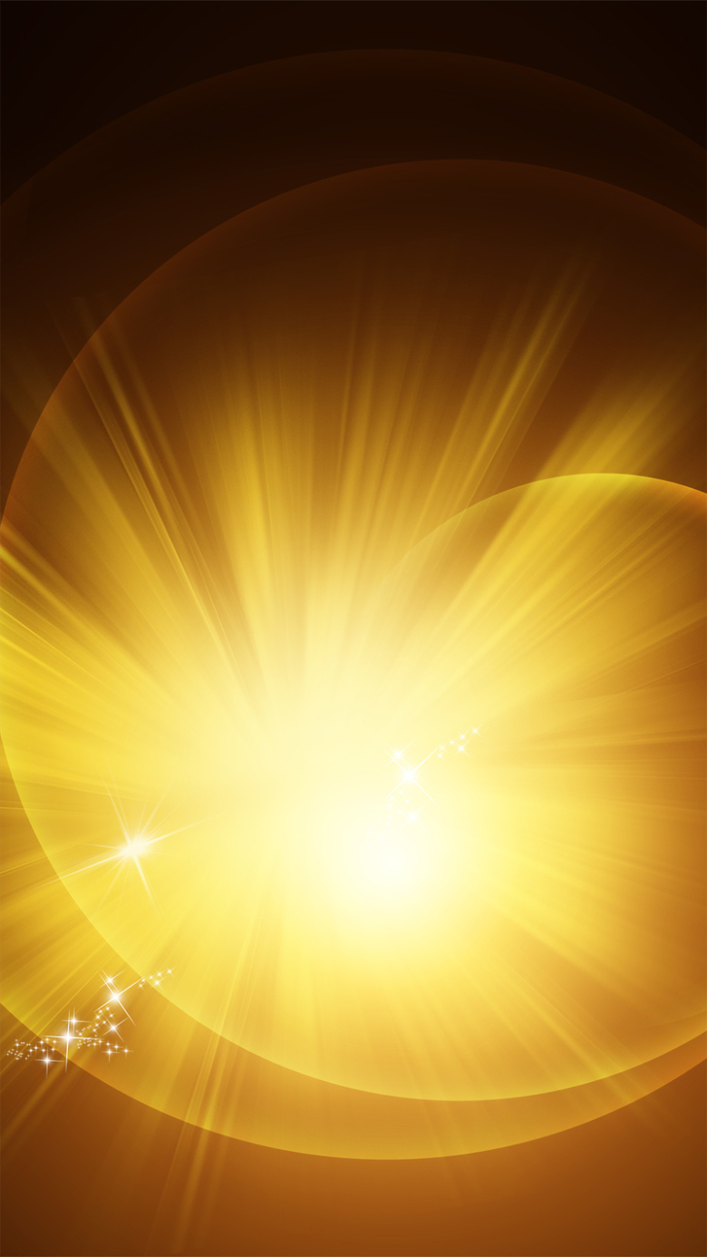 金色光晕梦幻h5背景