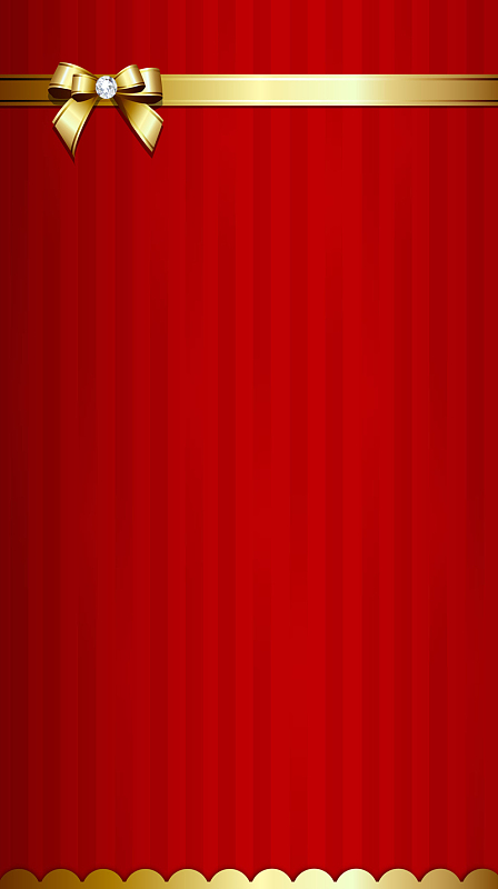 矢量丝带装饰红色邀请卡背景