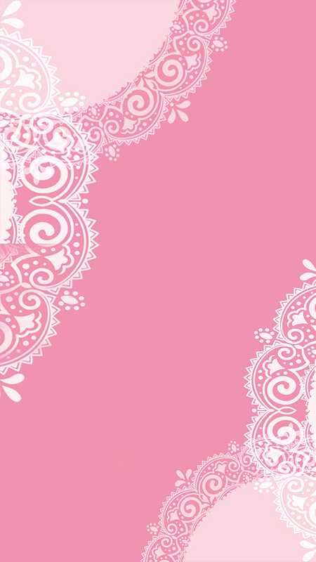 蕾丝花纹粉色h5背景